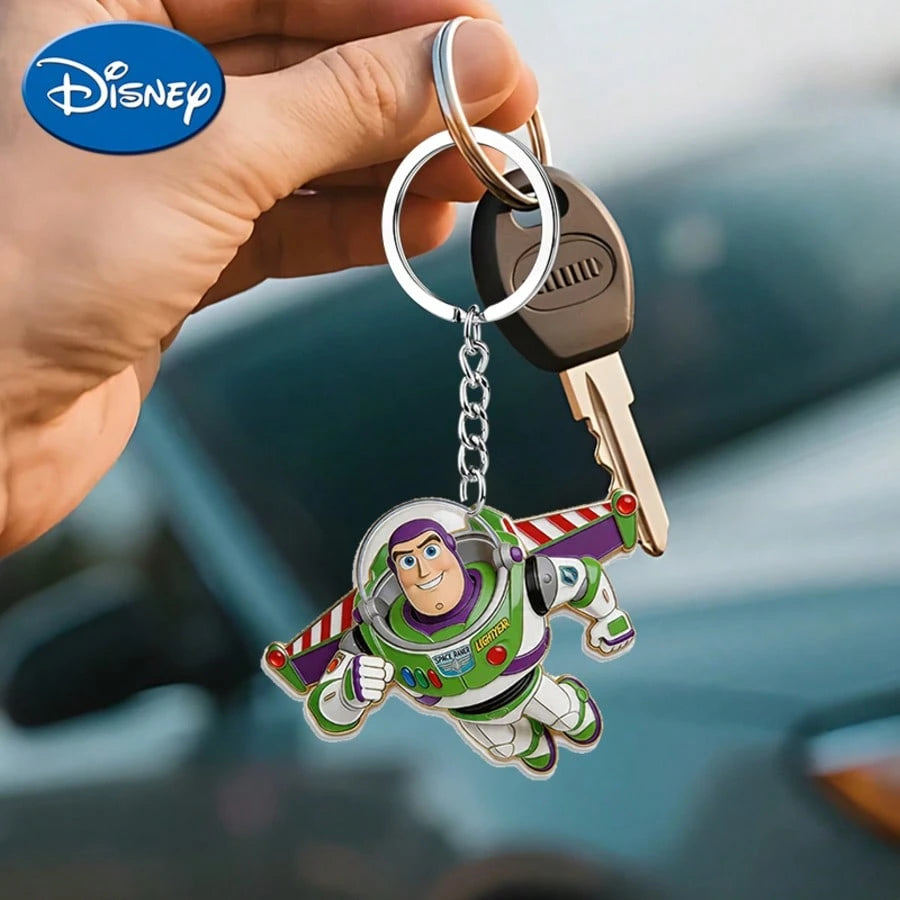Disney Lightyear Airplane Acrylic Keychain, Hang On Backpack, Luggage, Car Keys, Wallet, Decorate Daily Commute, Friends Outing, Couple Matching, Design, Gift For Anime Fans, Friends, Partners, Cute K