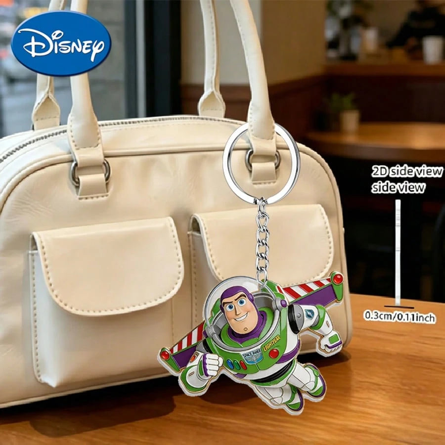 Disney Lightyear Airplane Acrylic Keychain, Hang On Backpack, Luggage, Car Keys, Wallet, Decorate Daily Commute, Friends Outing, Couple Matching, Design, Gift For Anime Fans, Friends, Partners, Cute K