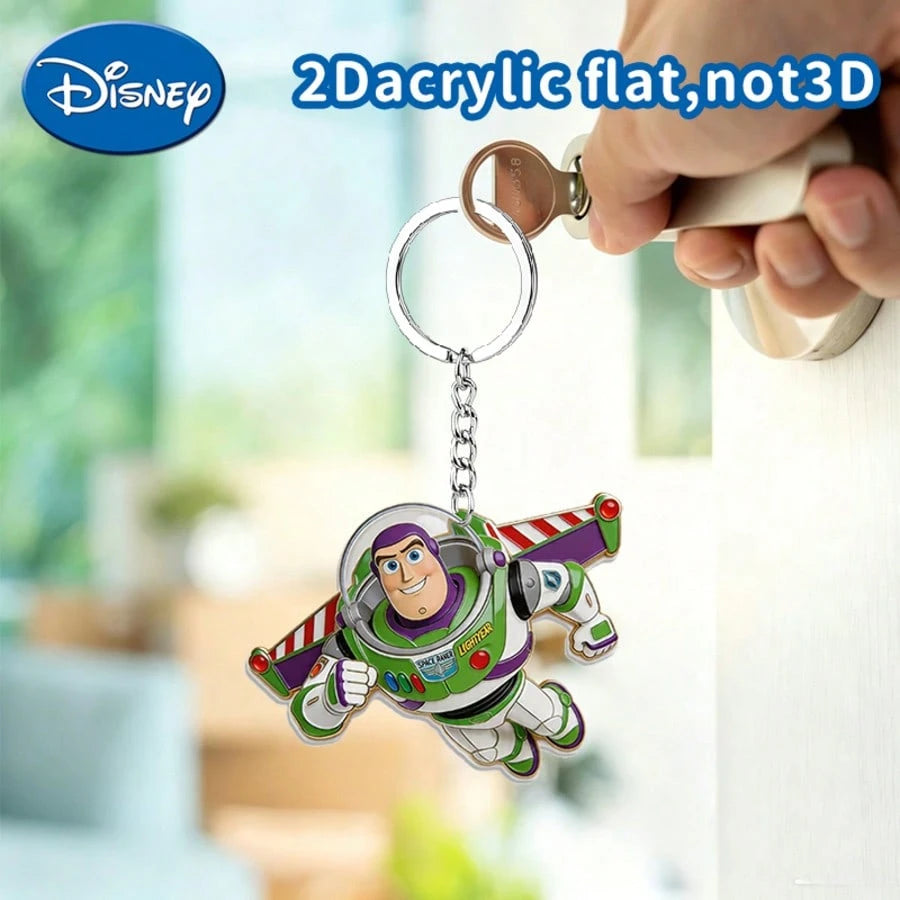 Disney Lightyear Airplane Acrylic Keychain, Hang On Backpack, Luggage, Car Keys, Wallet, Decorate Daily Commute, Friends Outing, Couple Matching, Design, Gift For Anime Fans, Friends, Partners, Cute K