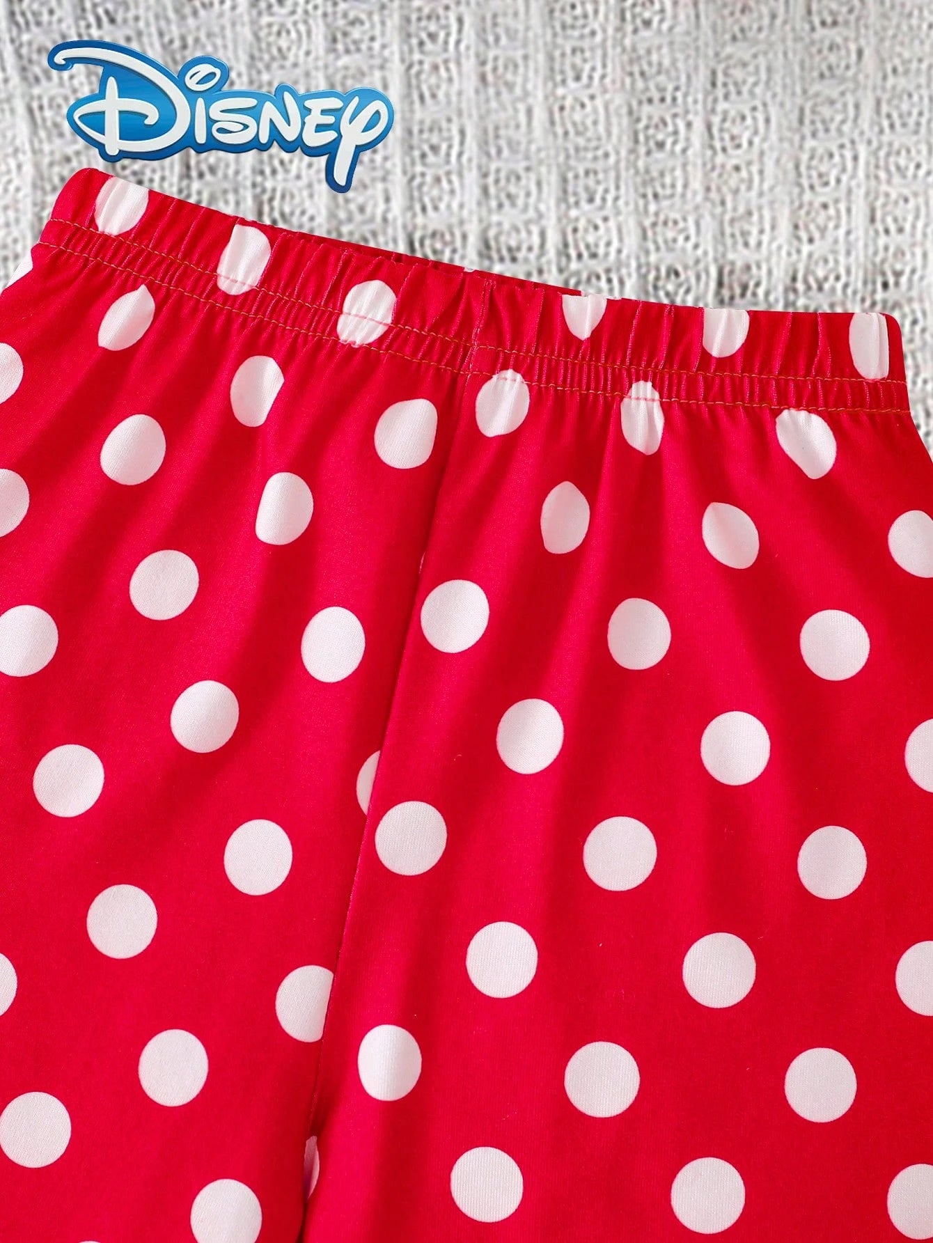 Disney Mickey Mouse Baby Girls' Floral Print Sleeveless Top And Polka Dot Elastic Waist Shorts Set, Cute Casual Summer Vacation Outfit
