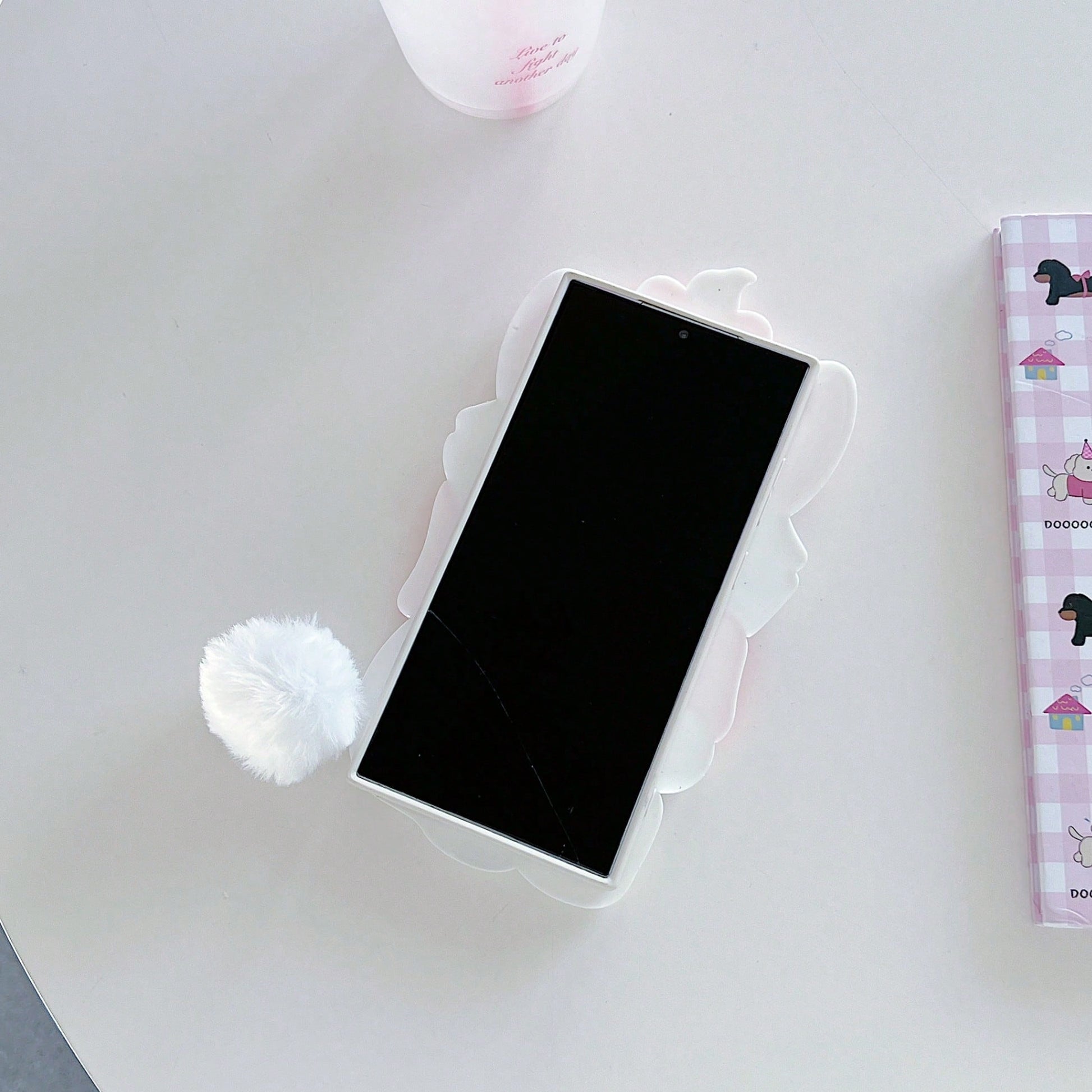 Disney Silicone Straight-Edge Cube Mary Cat Case Suitable For A32/50 Phone Case, 13 Protective Cover, NOTE10 PRO Soft Case, Cute S20 Lite, Personalized Creative S25ultra/23pluexquisite Valentine's Day