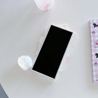 Disney Silicone Straight-Edge Cube Mary Cat Case Suitable For A32/50 Phone Case, 13 Protective Cover, NOTE10 PRO Soft Case, Cute S20 Lite, Personalized Creative S25ultra/23pluexquisite Valentine's Day
