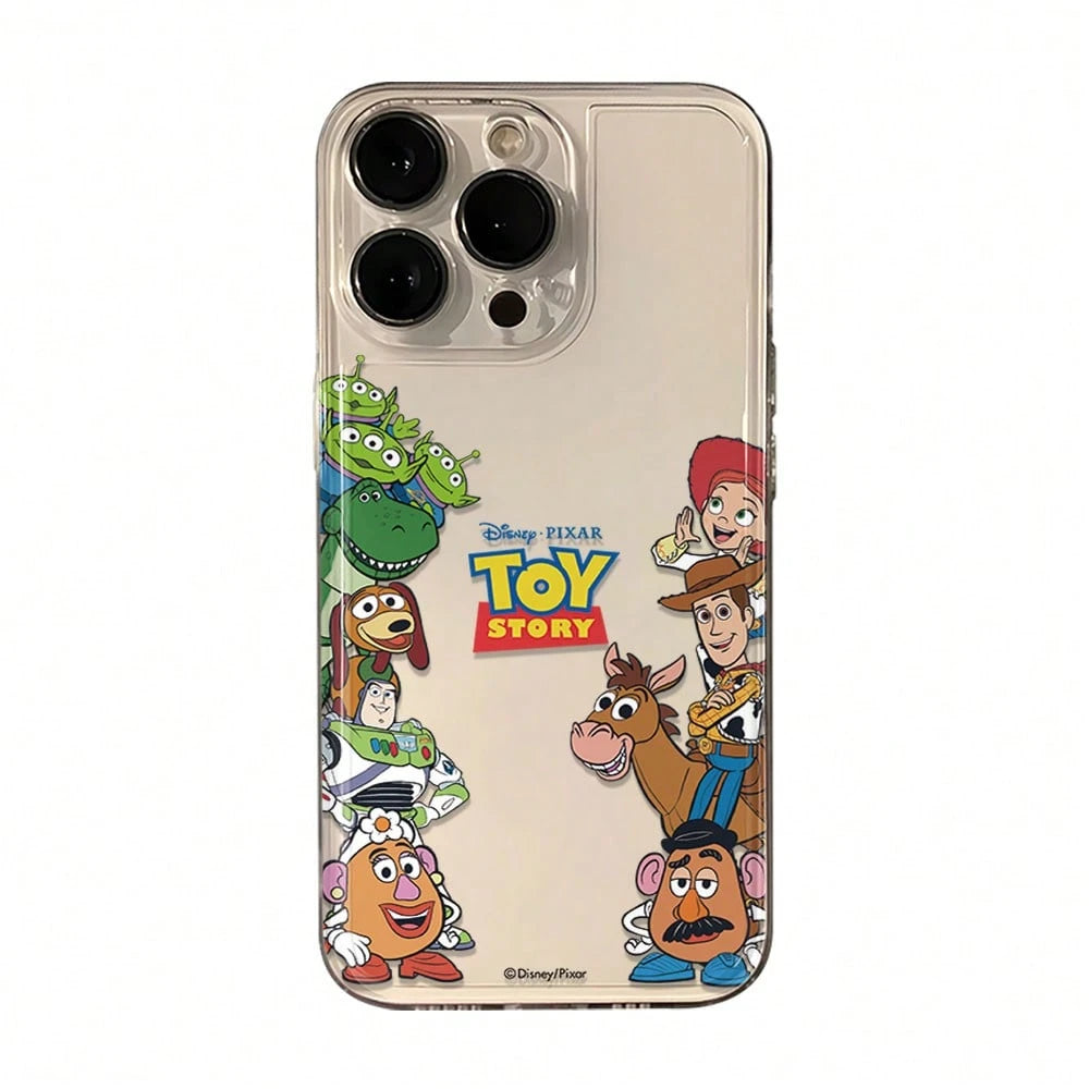Disney Toy Story Character Sides Border Clear Phone Case Compatible With IPhone 17/17 Pro/17 Pro Max/17 Air/16/15/14/13/12/11/X Series Iphone 17 Pro Max Case Iphone 17 Pro Case Iphone 17 Case The Girl