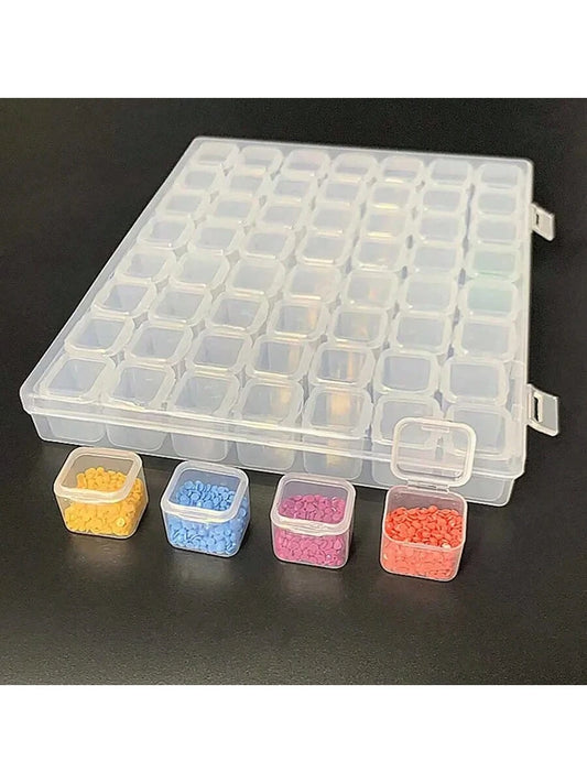 DIY Diamond Painting Tool Storage Box Embroidery Accessories Organizer Case, Jewelry Storage Container, Plastic Transparent Jewelry Box, Storage Box For Diamond Painting Tools
