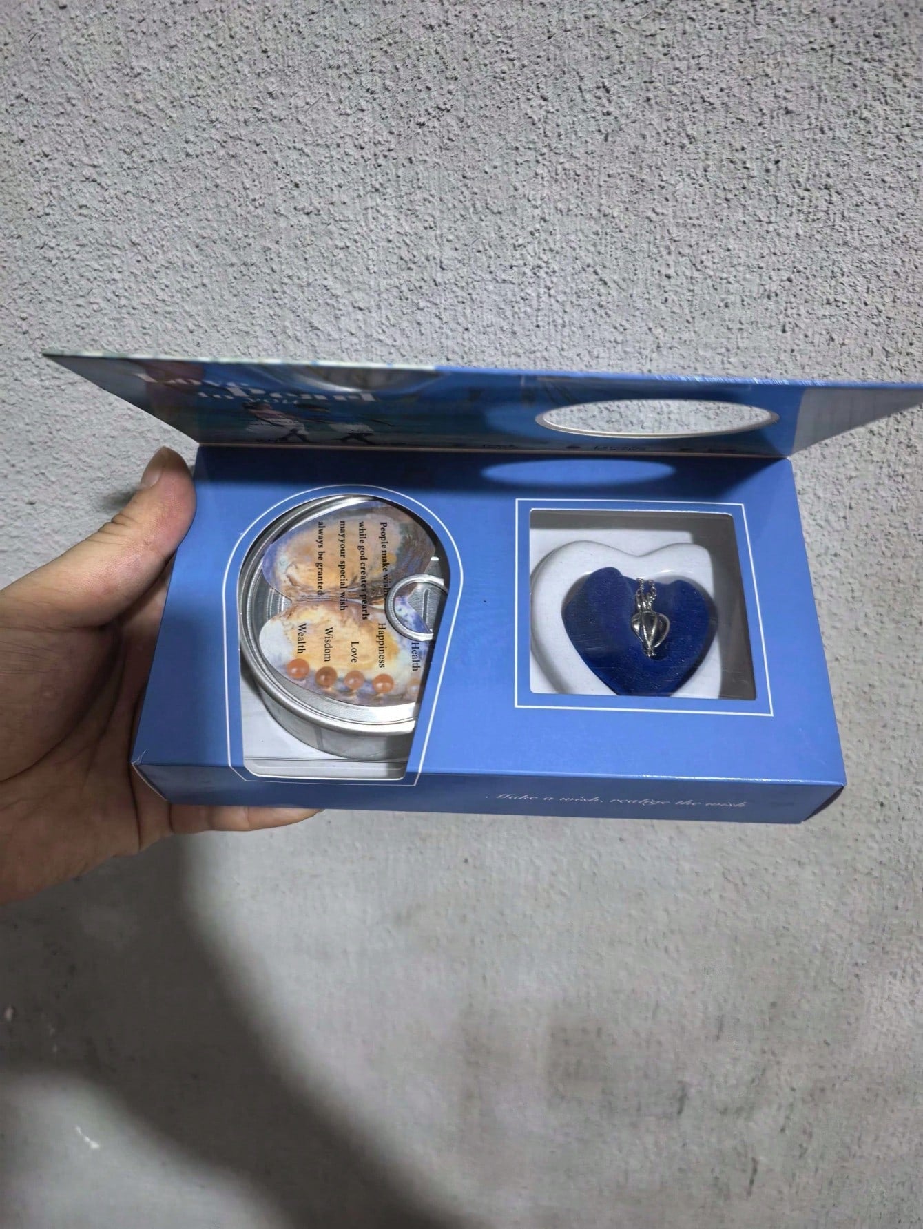 DIY Pearl Necklace Set, Natural Freshwater Cultured Pearl Pendant Necklace, Pearls Inside The Box Are Opened From Oysters, All Real Pearls, Choose Your Favorite To Put In The Pendant, DIY Necklace Mak