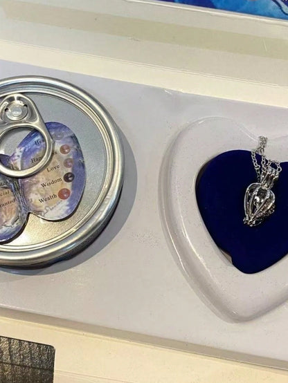 DIY Pearl Necklace Set, Natural Freshwater Cultured Pearl Pendant Necklace, Pearls Inside The Box Are Opened From Oysters, All Real Pearls, Choose Your Favorite To Put In The Pendant, DIY Necklace Mak