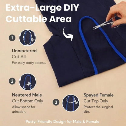 Dog Leg Recovery Suit, Anti-Licking Dog Pants, Protective Cover For Dog Legs And Abdomen, Anti-Licking Dog Leg Protector, Post-Surgery Jumpsuit For Male And Female Dogs, Pet Elizabeth Collar Alternati