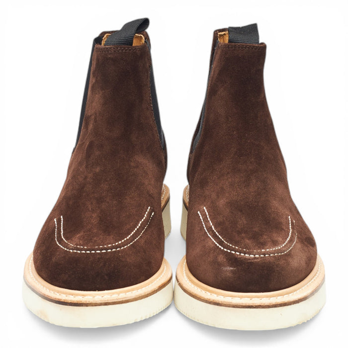 'Easy Chelsea' Dark Brown Suede Chelsea Boots UK 7