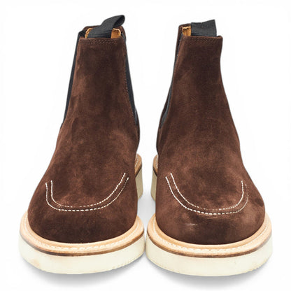 'Easy Chelsea' Dark Brown Suede Chelsea Boots UK 7
