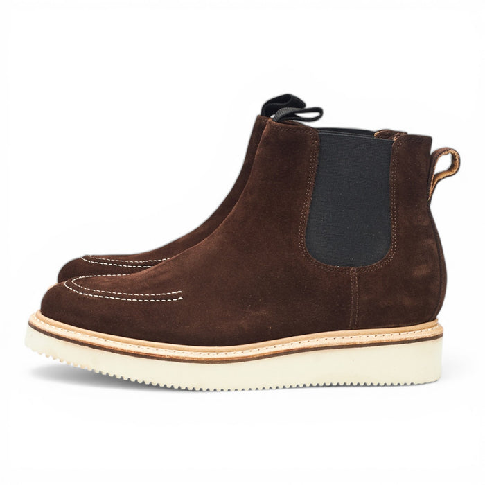 'Easy Chelsea' Dark Brown Suede Chelsea Boots UK 7