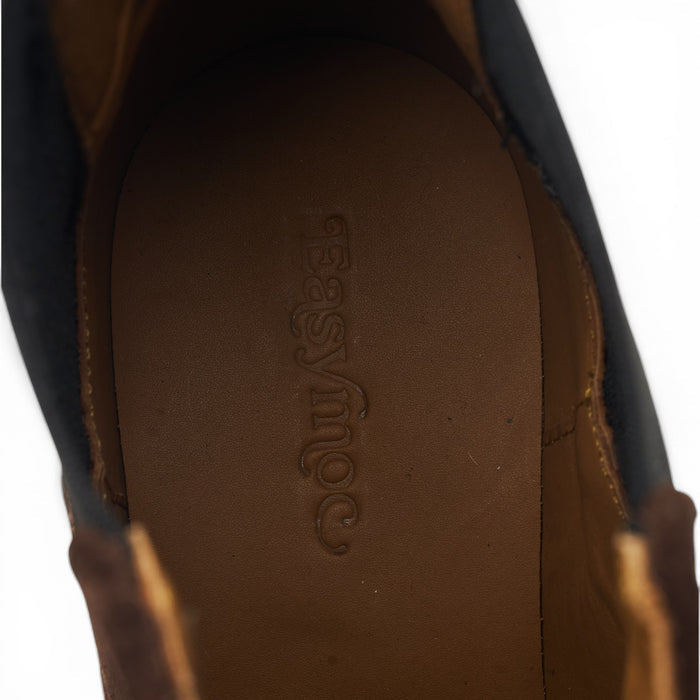 'Easy Chelsea' Dark Brown Suede Chelsea Boots UK 7
