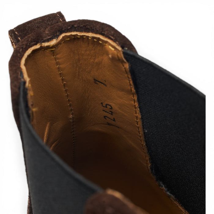 'Easy Chelsea' Dark Brown Suede Chelsea Boots UK 7