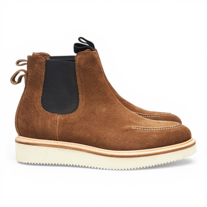 'Easy Chelsea' Snuff Brown Suede Chelsea Boots UK 7