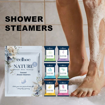 EELHOE 6/12packs Shower Bombs Shower Steamers Deep Cleansing Moisturizing Long-Lasting Fragrance Hydrating Portable Aromatherapy Bomb Essential Oils For Birthday Gift Set For Girlfriend Bath Ball Mix