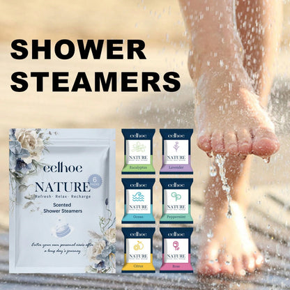 EELHOE 6/12packs Shower Bombs Shower Steamers Deep Cleansing Moisturizing Long-Lasting Fragrance Hydrating Portable Aromatherapy Bomb Essential Oils For Birthday Gift Set For Girlfriend Bath Ball Mix