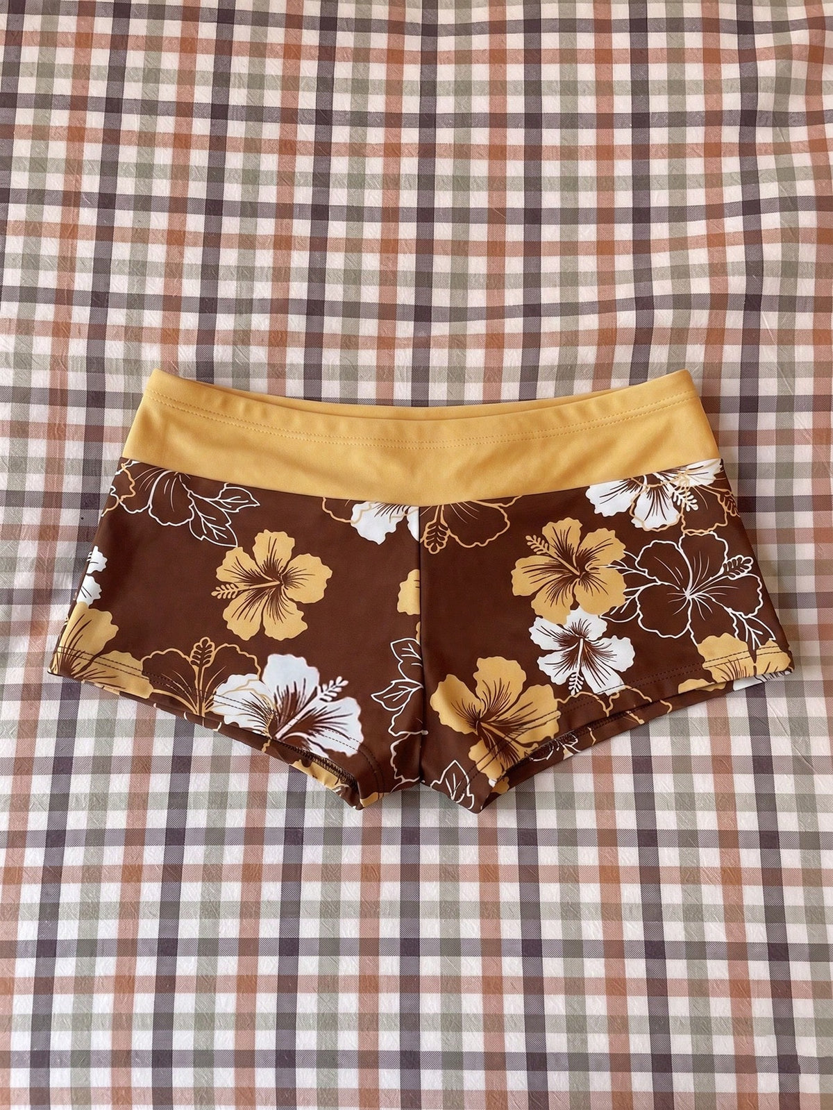 Elavelle Women's High Waist Bowknot Printed Bikini Bottom, Spring/Summer