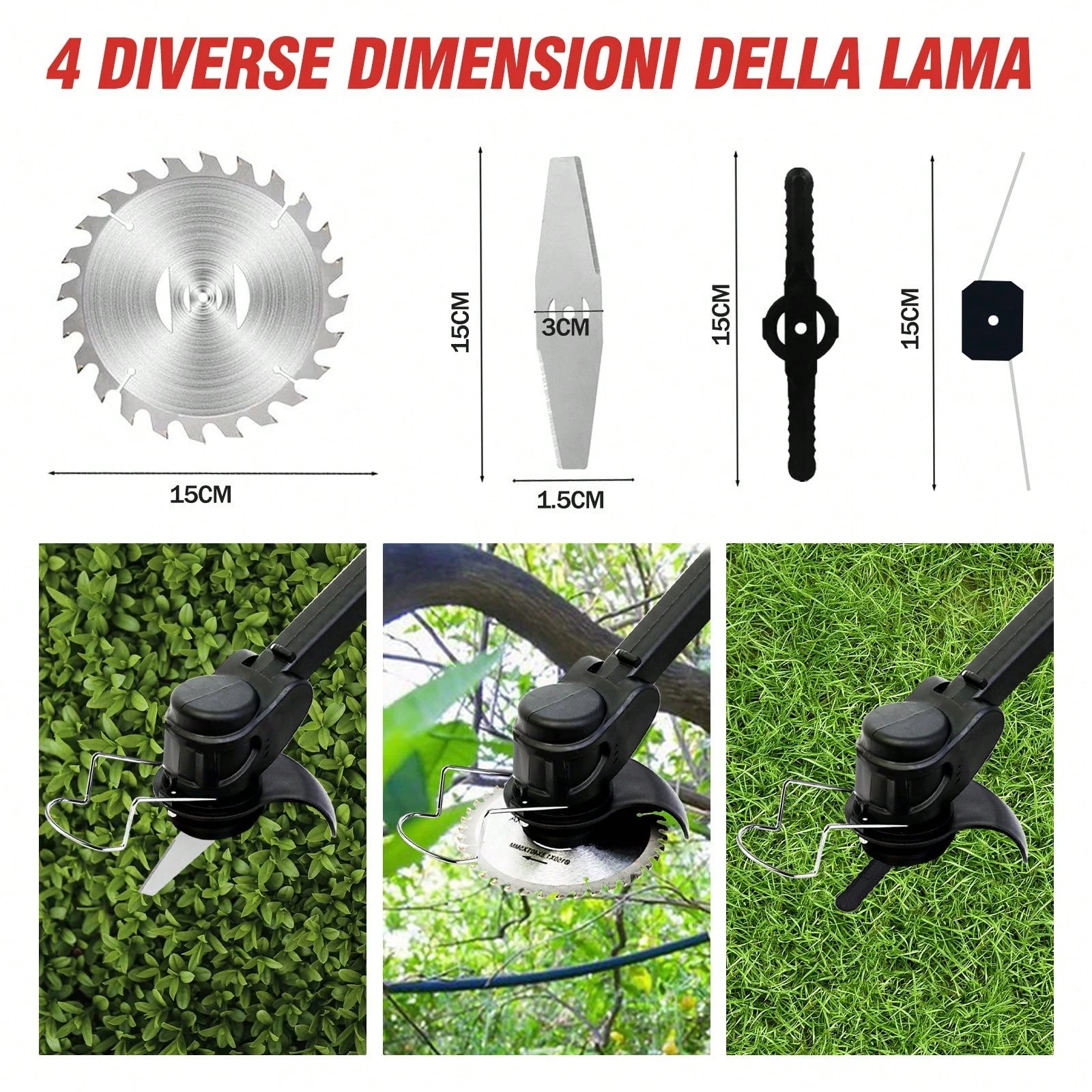 Electric We Ed Wacker Cordless On Wheel, Lightweight We Ed Eater Battery Powered 4000mAh 24V, 3 In 1 Lawn Edger We Ed Trimmer Brush Cutter Mower, No String Grass Trimmer Wheel Yard Garden Tool