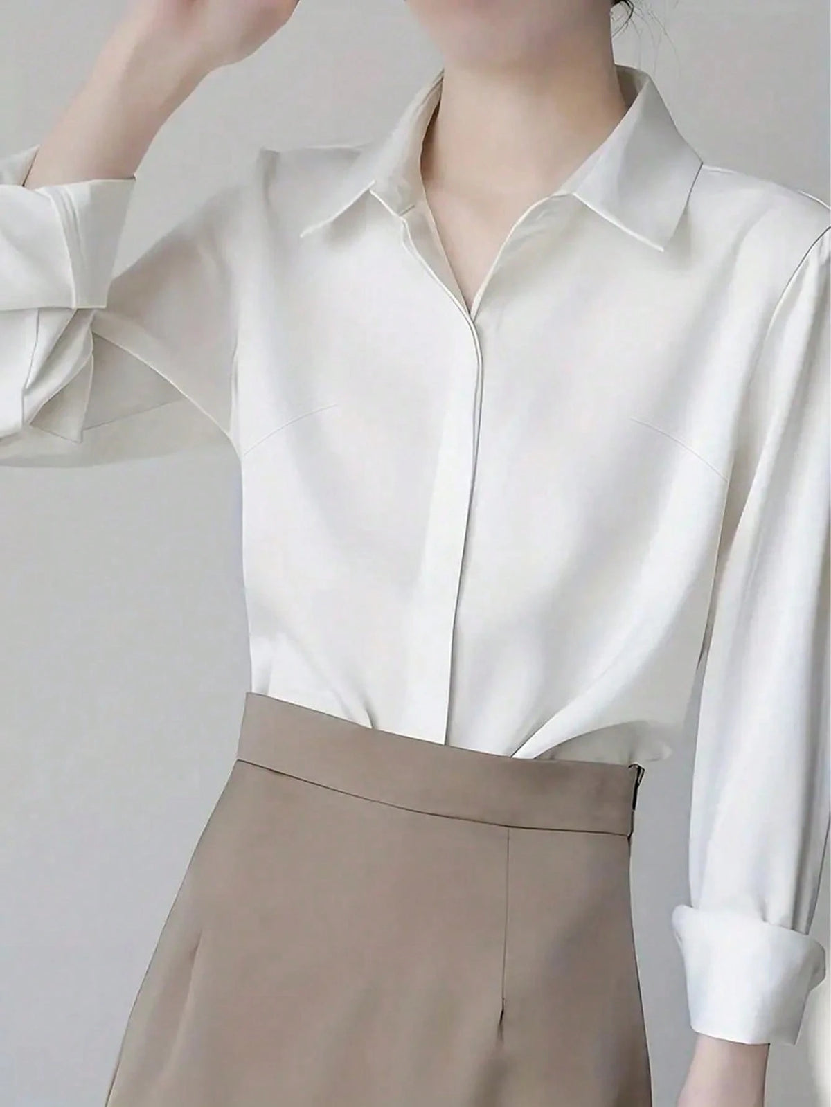 Elegant Design Sense Mature Hong Kong Style Women Blouse