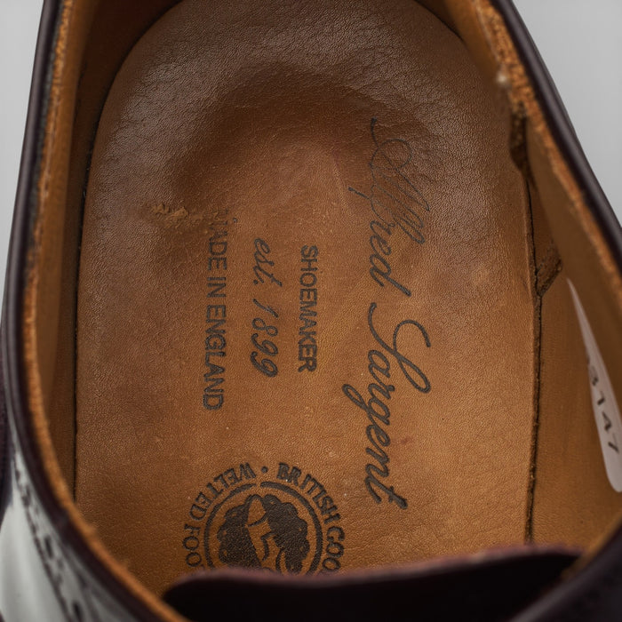 'Elgin' Burgundy Leather Oxford Semi Brogues UK 6 FX