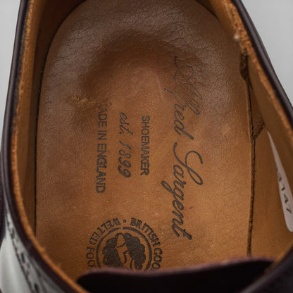 'Elgin' Burgundy Leather Oxford Semi Brogues UK 6 FX
