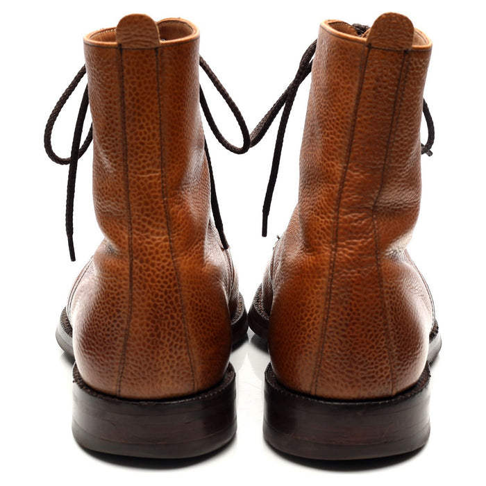 'Elliot' Tan Brown Leather Boots UK 8 F