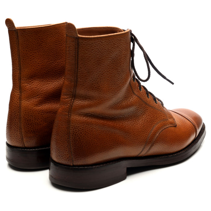'Elliot' Tan Brown Leather Boots UK 8 F