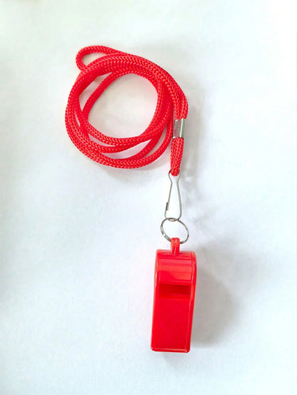 Emergency Whistles With Lanyard Sports Whistles Plastic Whistles Loud Crisp Sound Ideal For Teachers Lifeguard And Outdoor Fishing Camping Hiking Hunting Rescue Signaling Party Favors Referee And Offi
