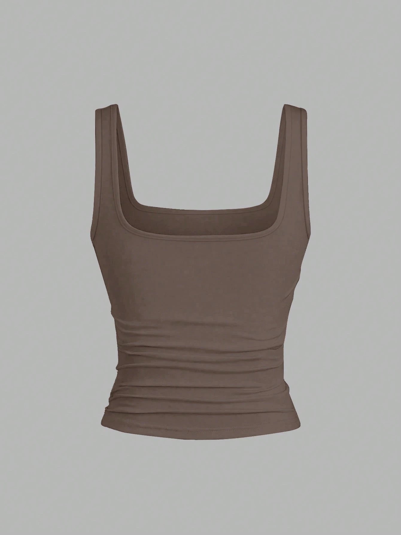 EMERY ROSE 3 Pack Plus Size Women Casual Pleated Round Neck Camisole,Fashion Summer Tank Tops Tight Neutral Top,Black,Sommar,Baggy,Casual,Gym 3-Piece Set