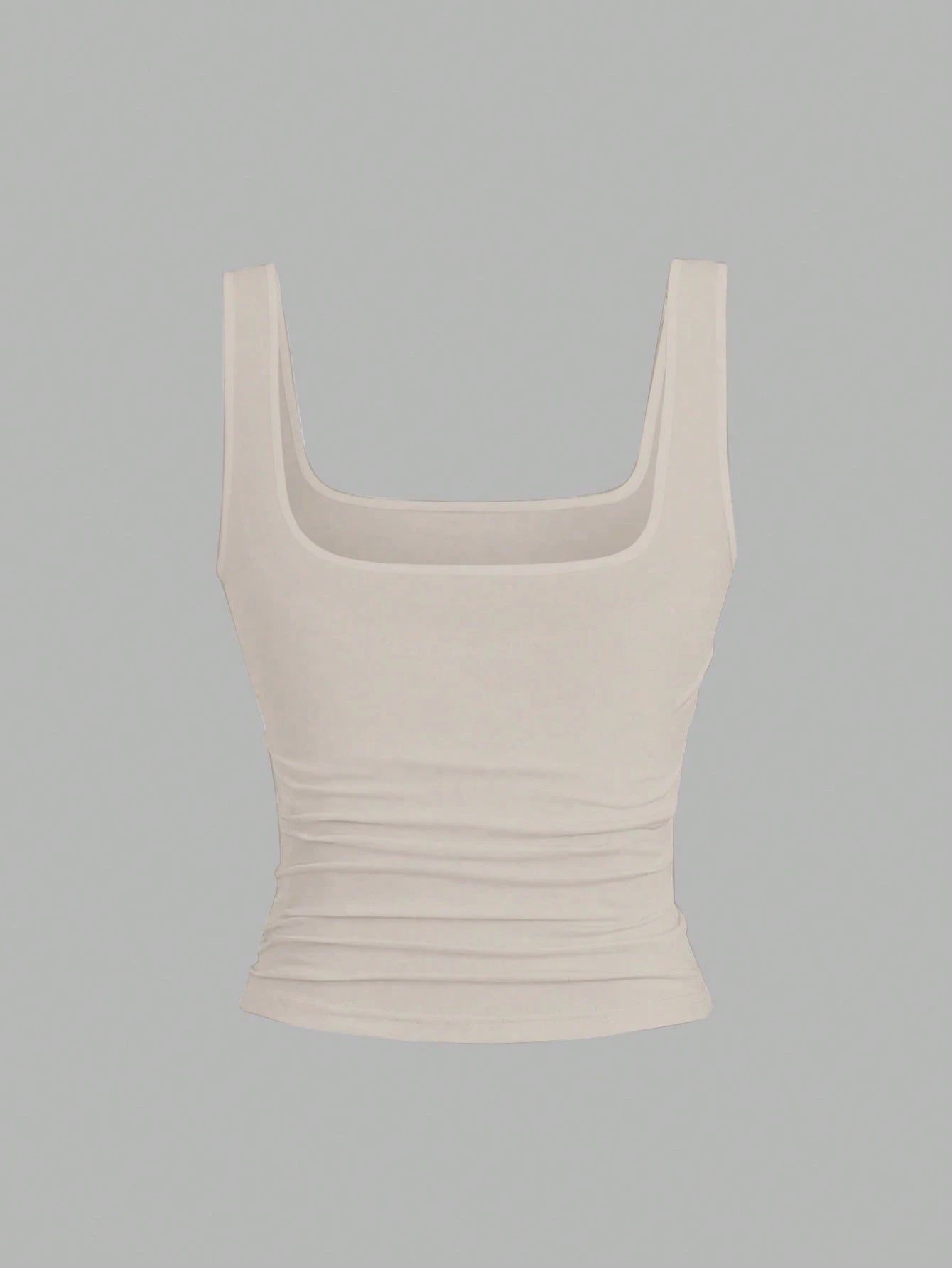 EMERY ROSE 3 Pack Plus Size Women Casual Pleated Round Neck Camisole,Fashion Summer Tank Tops Tight Neutral Top,Black,Sommar,Baggy,Casual,Gym 3-Piece Set