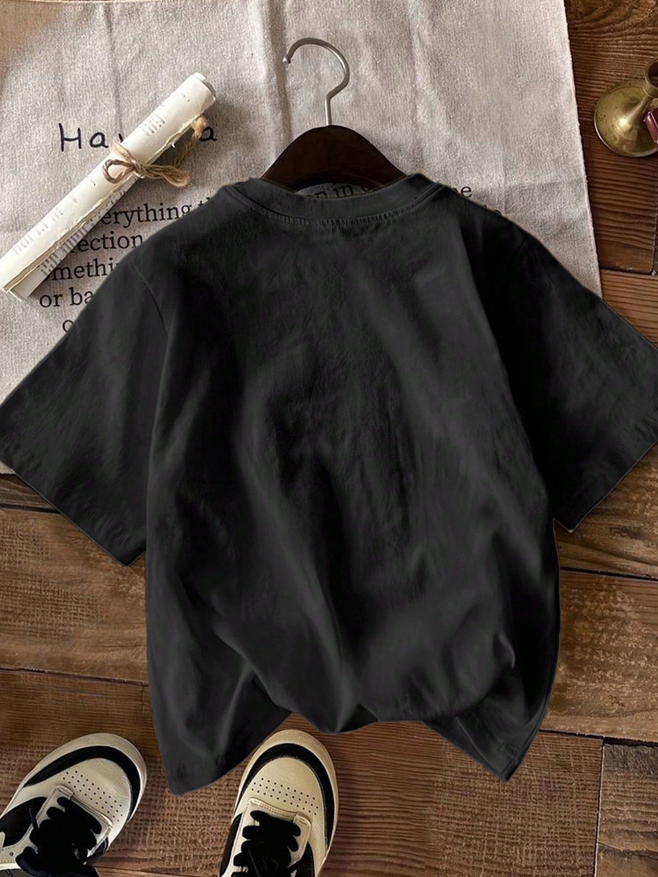 EMERY ROSE Plus Size Women's Casual Smiling Face Fashion Short-Sleeve T-Shirt