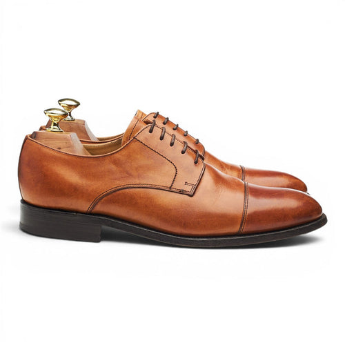 'Epping' Tan Brown Leather Derby UK 7 G