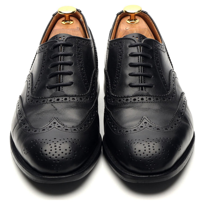 'Epsom' Black Leather Oxford Brogues UK 6