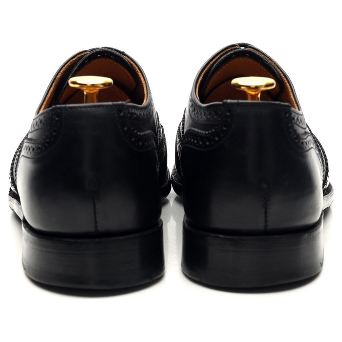 'Epsom' Black Leather Oxford Brogues UK 6
