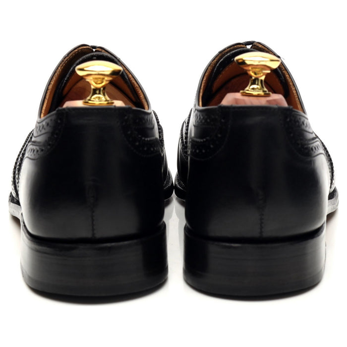 'Epsom' Black Leather Oxford Brogues UK 7