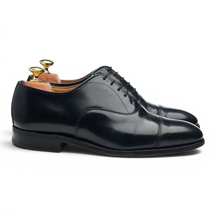 'Epsom' Black Leather Oxford UK 7 F