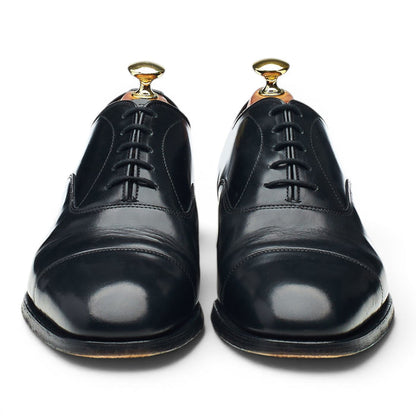 'Epsom' Black Leather Oxford UK 7 F