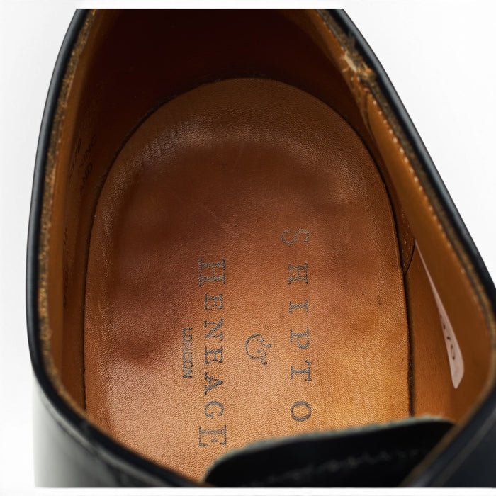 'Epsom' Black Leather Oxford UK 7 F
