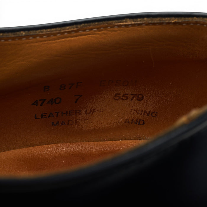 'Epsom' Black Leather Oxford UK 7 F