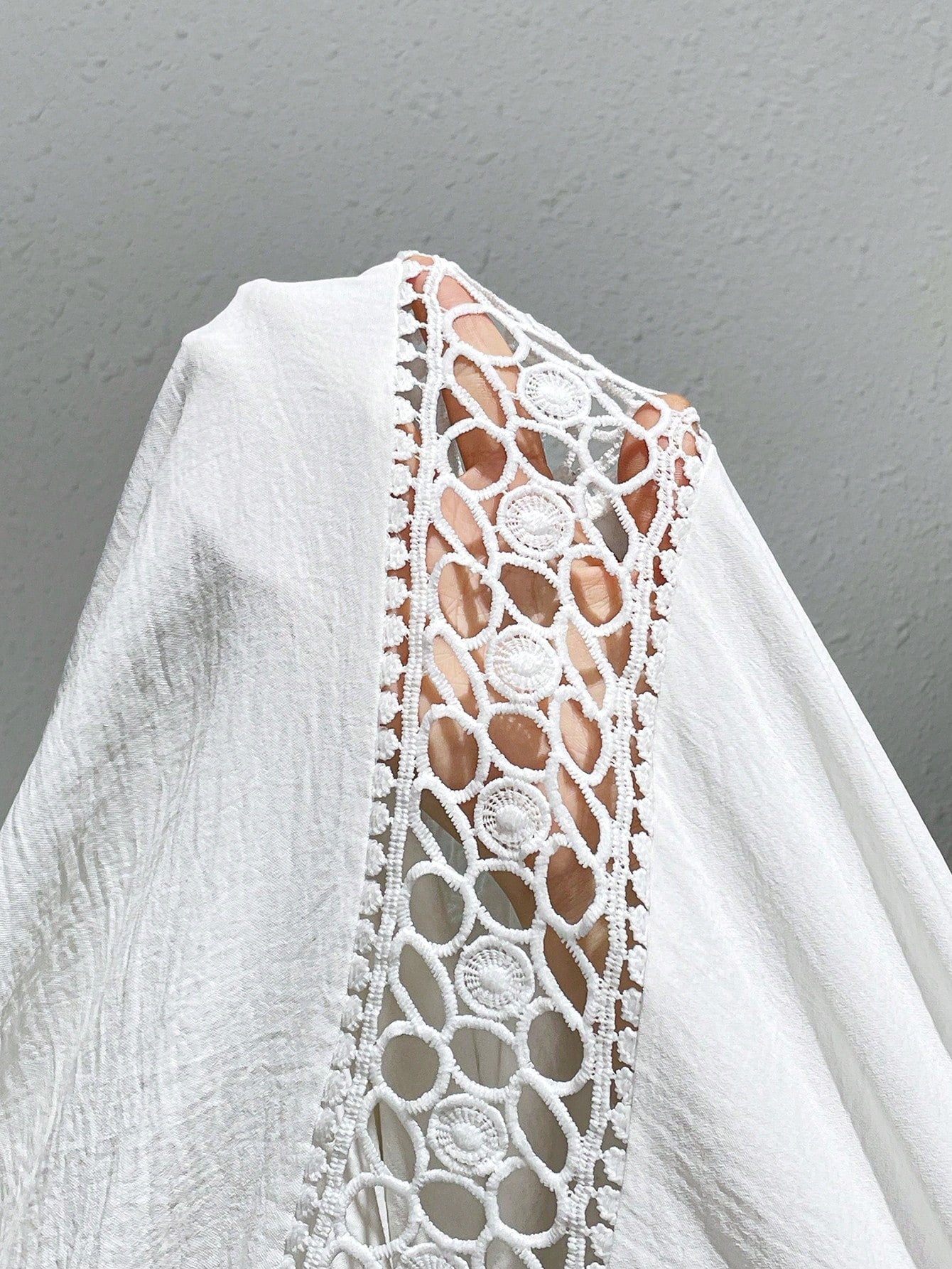 Essnce Plus-Size Women's Smock,White Boho Beach Swimsuit Cover Up,Summer Holiday Party Fringe Dress,Festival Outfits,Vacation Cute Tops,Swim Suits Smock