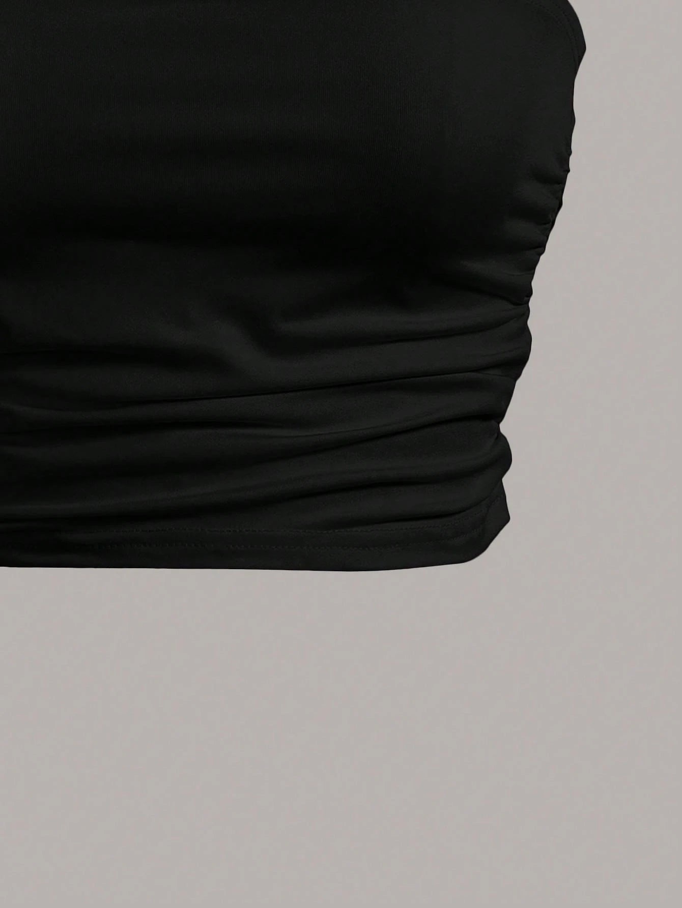 Essnce Women Black Plain Color Slim Fit Tube Top, Casual Daily Wear,Music Festival/Concert For Women