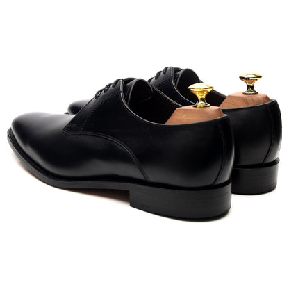 'Eton' Black Leather Derby UK 8 G