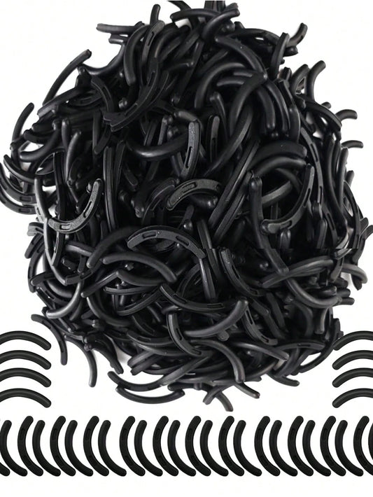 Eyelash Curler Refill Pads, 200pcs/100pcs/50pcs/20pcs, Soft Rubber Material, Suitable For Universal Eyelash Curlers (Black)
