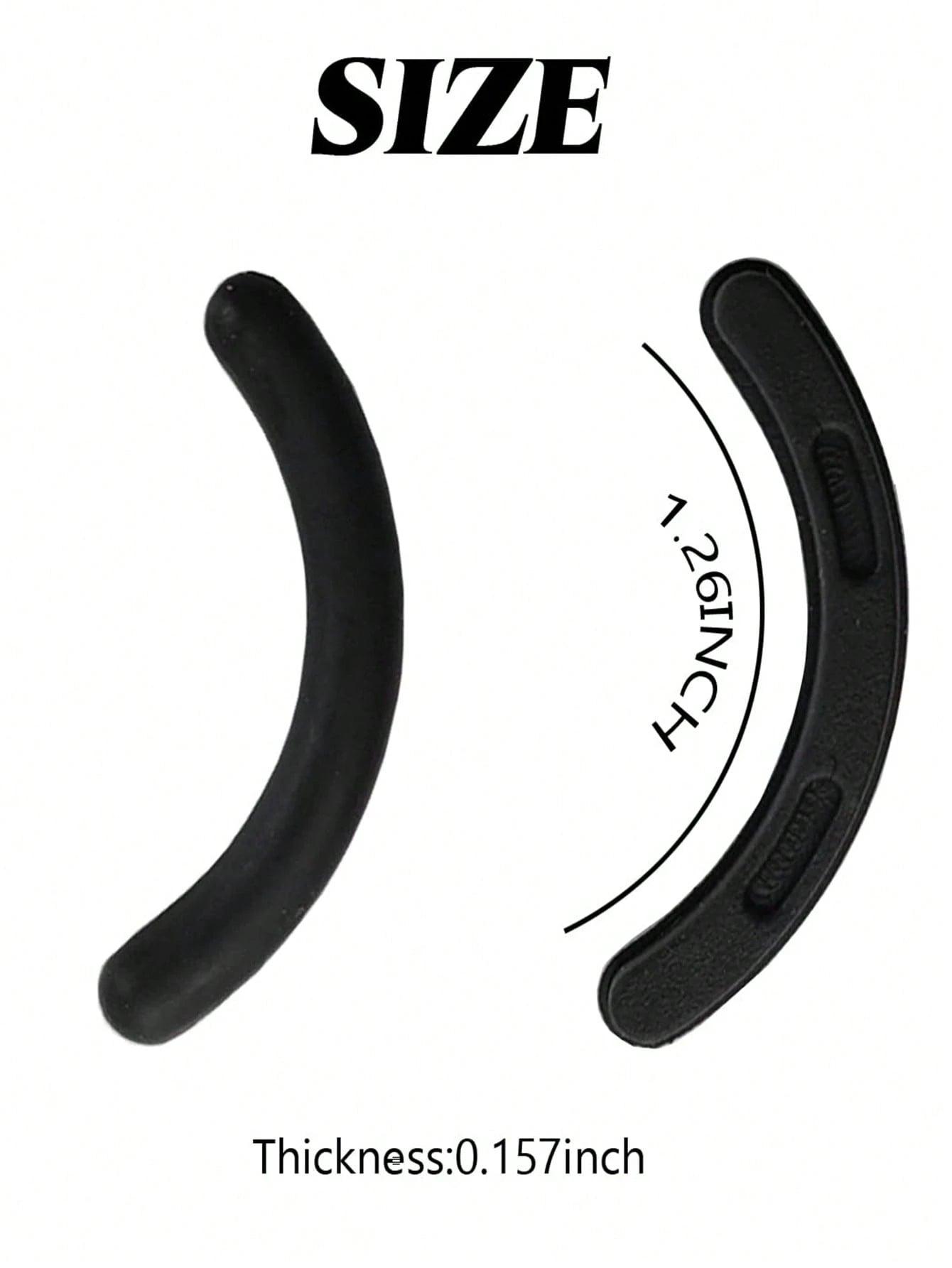 Eyelash Curler Refill Pads, 200pcs/100pcs/50pcs/20pcs, Soft Rubber Material, Suitable For Universal Eyelash Curlers (Black)