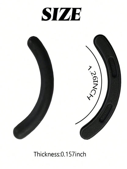 Eyelash Curler Refill Pads, 200pcs/100pcs/50pcs/20pcs, Soft Rubber Material, Suitable For Universal Eyelash Curlers (Black)
