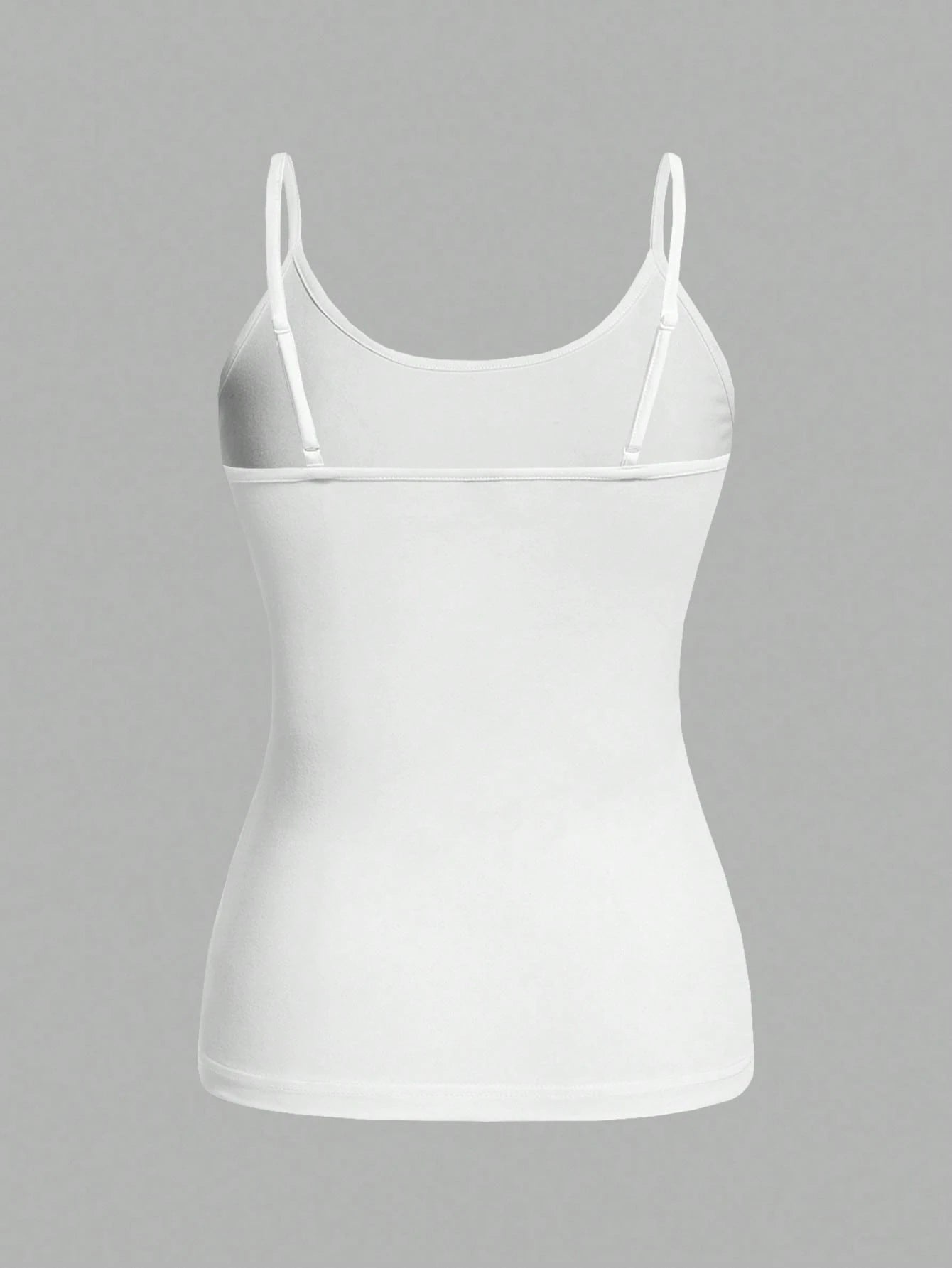 EZwear 2pcs Women's White Tight Casual Camisole