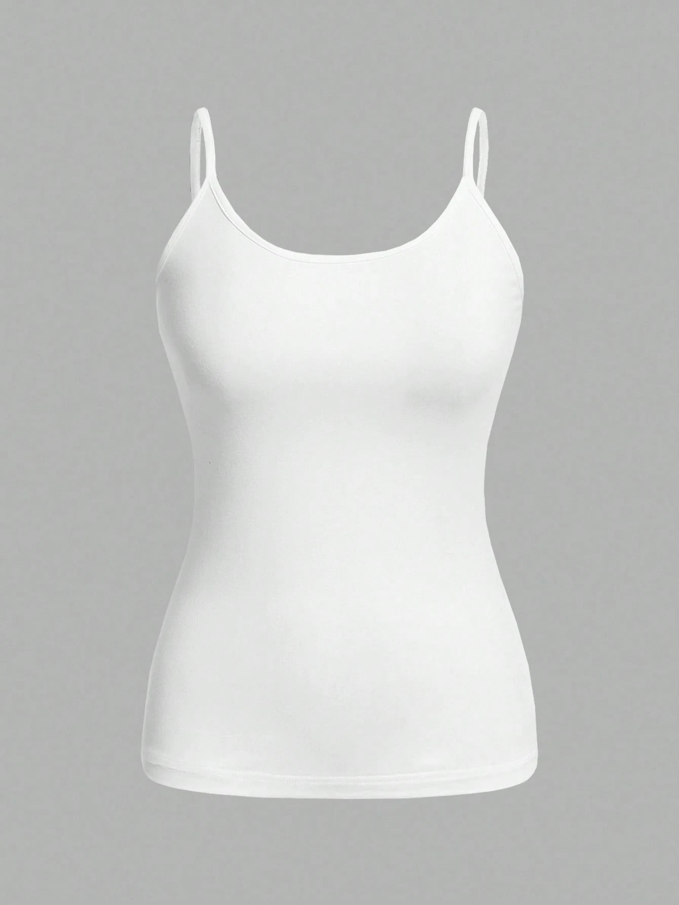 EZwear 2pcs Women's White Tight Casual Camisole