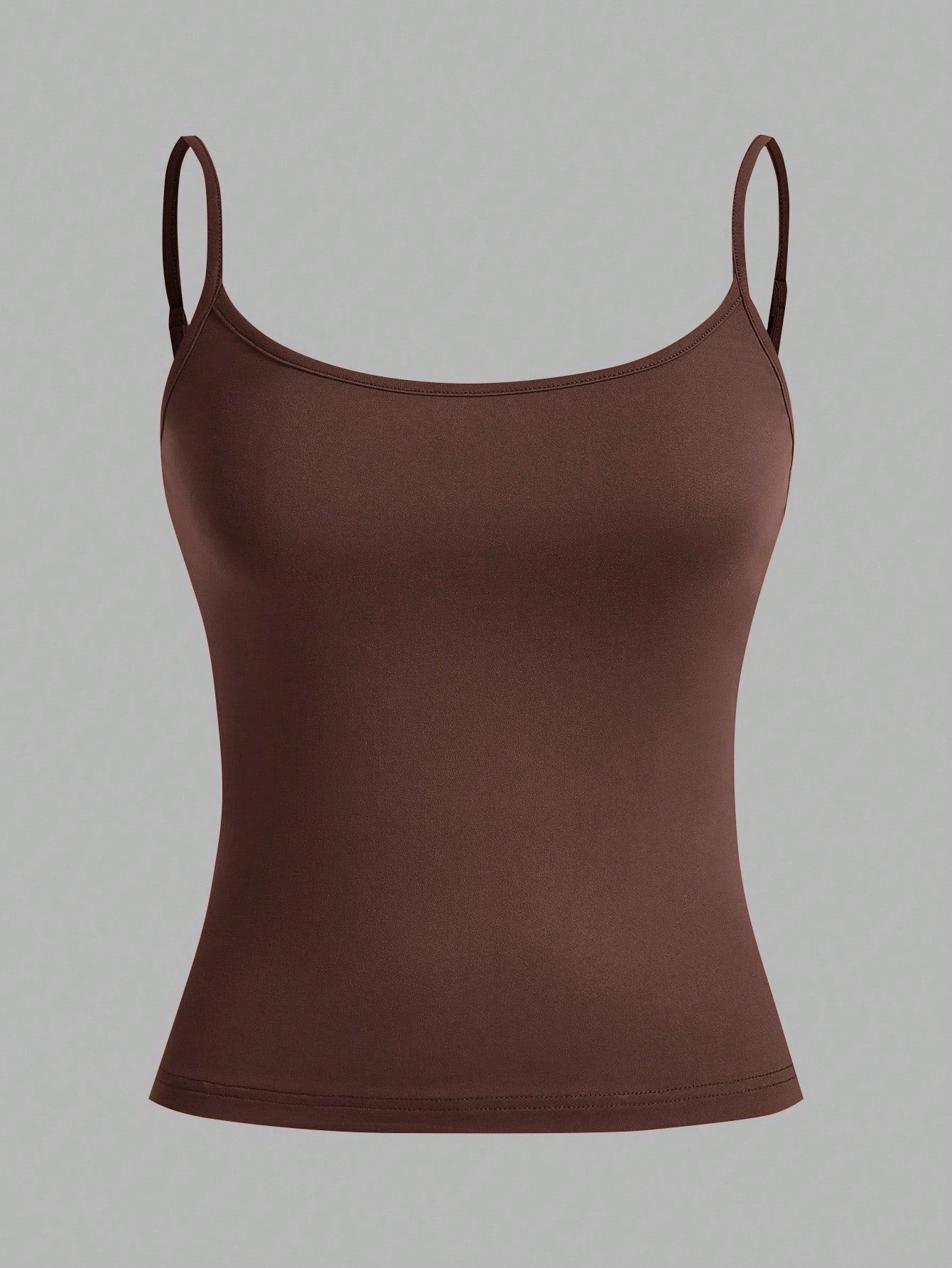 EZwear 3pcs/Set Women's Sexy Casual Cropped Camisole Tops, Suitable For Summer Beach Everyday Dark Brown Grey Black