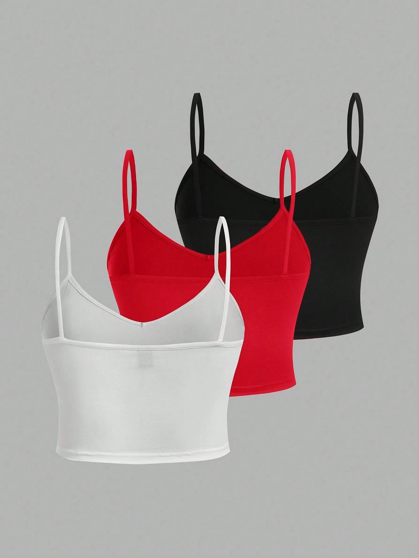 EZwear 3pcs Women's Casual Short Sexy Tank Tops Set, Perfect For Summer Back To School