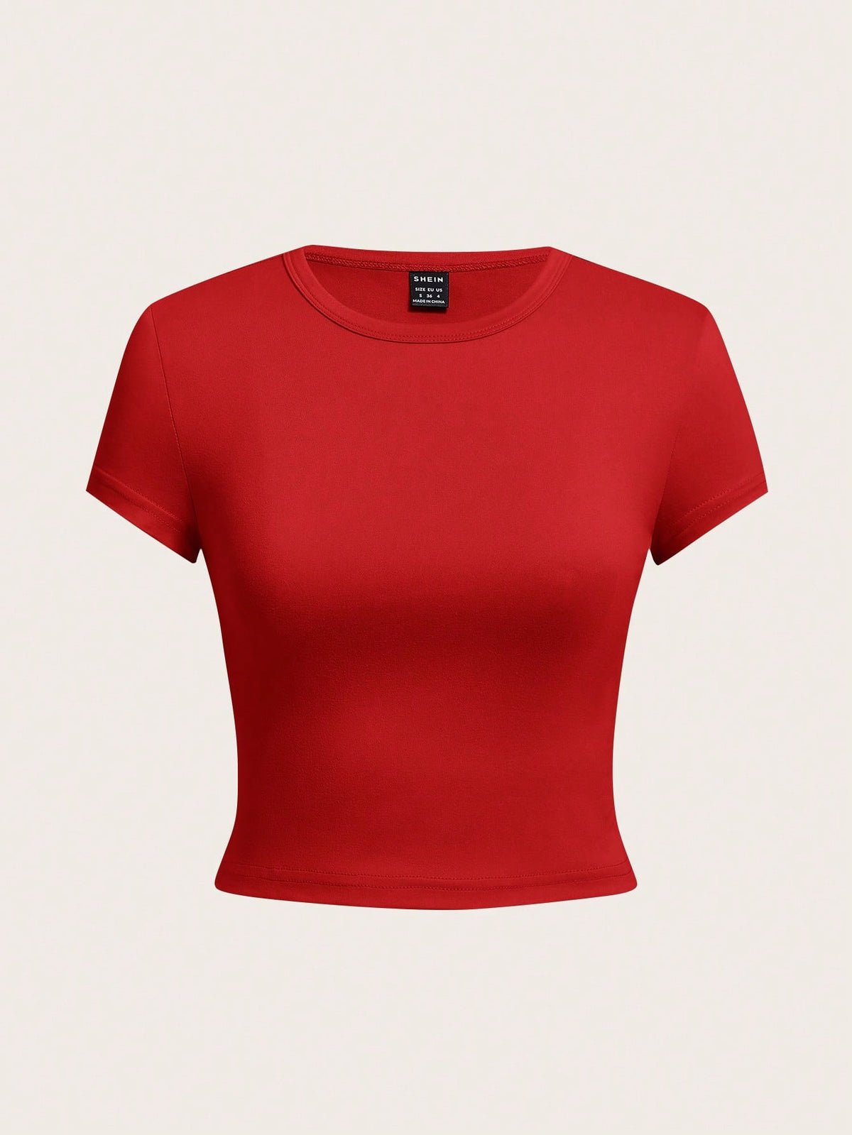 EZwear 4pcs Pack Round Neck Short Sleeve Fitted Women T-Shirts For Summer Suitable For Going Out