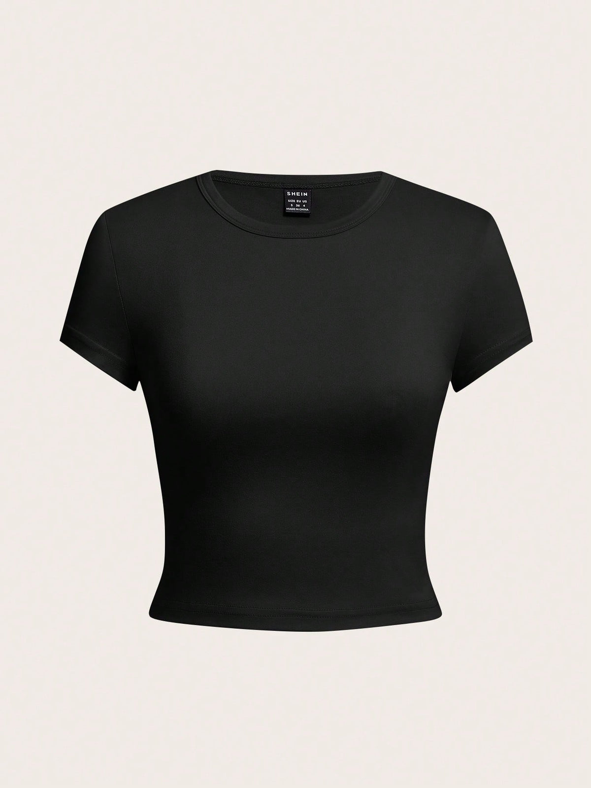 EZwear 4pcs Pack Round Neck Short Sleeve Fitted Women T-Shirts For Summer Suitable For Going Out